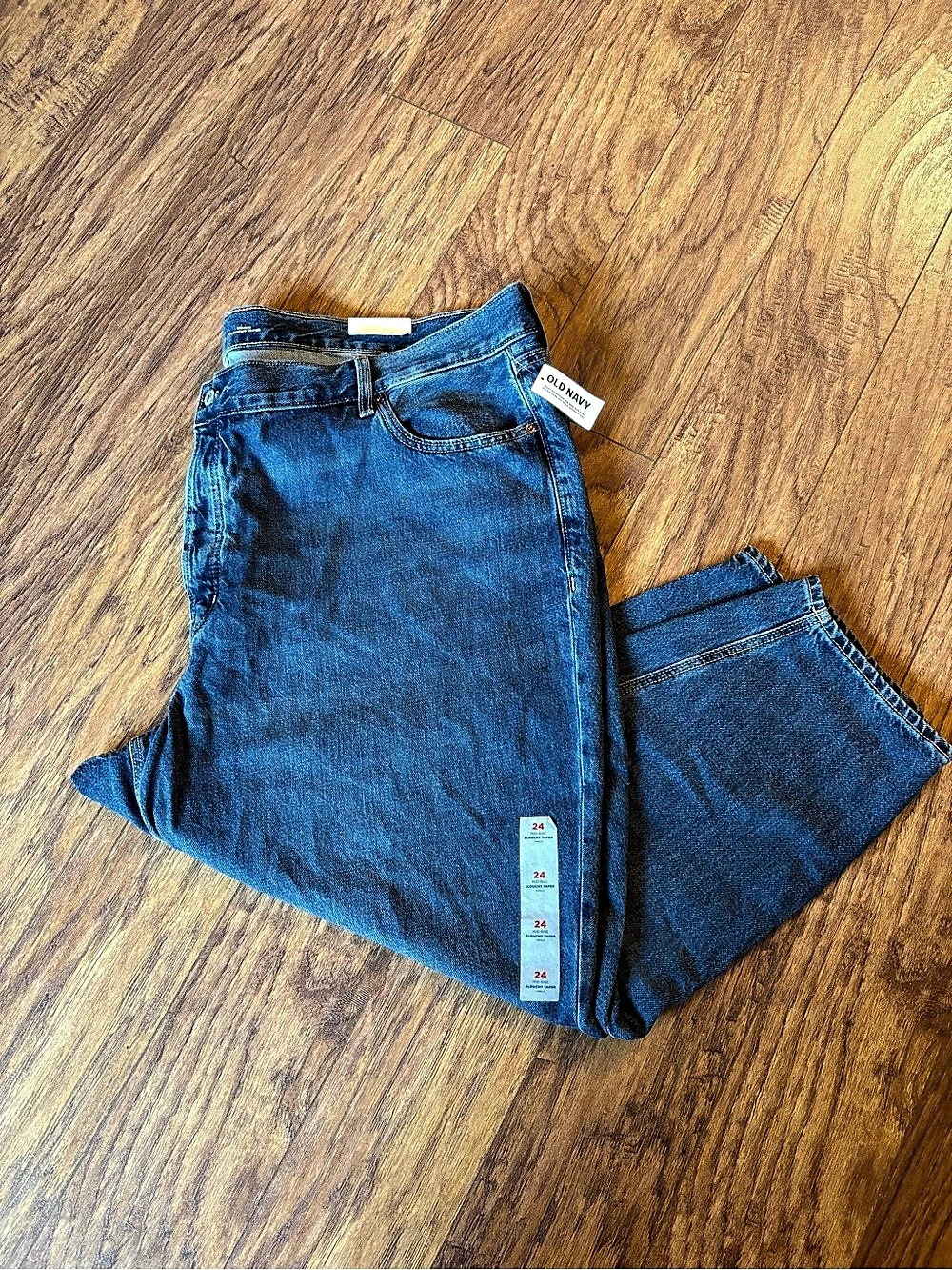 Old Navy Slouchy Taper Ankle Old Navy Blue Ankle Jeans Waist 24 NWT